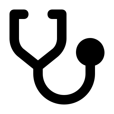 Alternative Stethoscope (Solid) Free Open-Source SVG Icon (Unicons Solid)