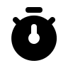 Stopwatch Timer (Solid) Free Open-Source SVG Icon