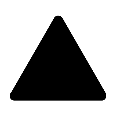 Triangle Shape (Solid) Free Open-Source SVG Icon (Unicons Solid)