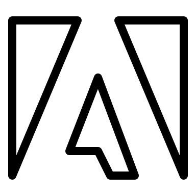 Adobe Alternative Logo (Thin Line) Free Open-Source SVG Icon (Unicons Thin Line)