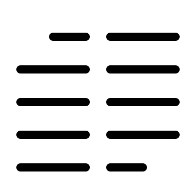 Alternative Alignment Tool (Thin Line) Free Open-Source SVG Icon (Unicons Thin Line)