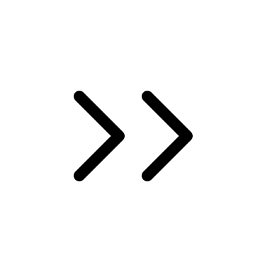 Double Right Angle Arrow (Thin Line) Free Open-Source SVG Icon (Unicons Thin Line)