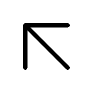 Upward Left Arrow (Thin Line) Free Open-Source SVG Icon (Unicons Thin Line)