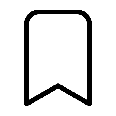 Bookmark Symbol (Thin Line) Free Open-Source SVG Icon (Unicons Thin Line)