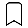 Bookmark Symbol (Thin Line) Free Open-Source SVG Icon