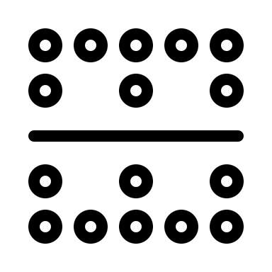 Horizontal Border Line (Thin Line) Free Open-Source SVG Icon (Unicons Thin Line)