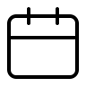 Calendar (Thin Line) Free Open-Source SVG Icon