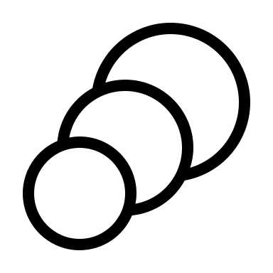 Circle Layer Design (Thin Line) Free Open-Source SVG Icon (Unicons Thin Line)