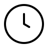 Clock (Thin Line) Free Open-Source SVG Icon