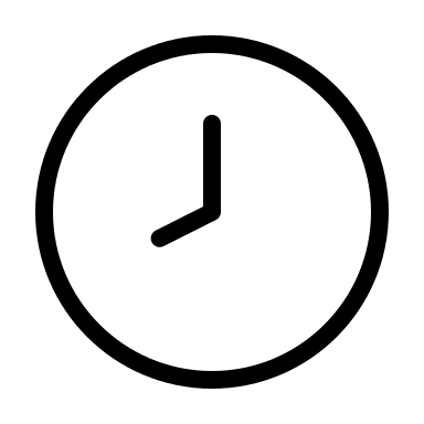 Eight O'Clock Time (Thin Line) Free Open-Source SVG Icon (Unicons Thin Line)