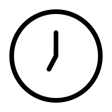 Seven O'Clock Time (Thin Line) Free Open-Source SVG Icon (Unicons Thin Line)