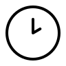 Two O'Clock Time (Thin Line) Free Open-Source SVG Icon