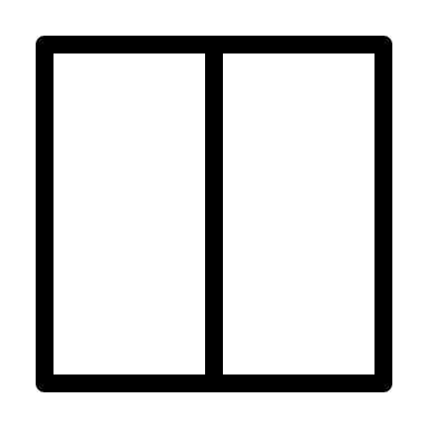 Columns Layout Design (Thin Line) Free Open-Source SVG Icon (Unicons Thin Line)