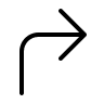 Corner Arrow Pointing Up Right (Thin Line) Free Open-Source SVG Icon