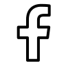 Facebook Logo (Thin Line) Free Open-Source SVG Icon