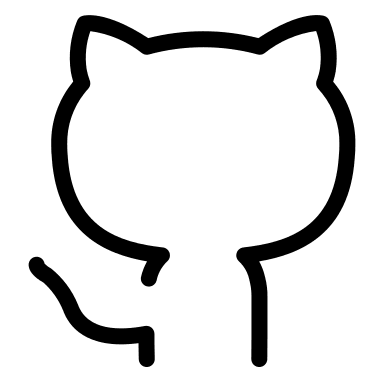 GitHub Alternate Logo (Thin Line) Free Open-Source SVG Icon (Unicons Thin Line)