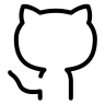 GitHub Alternate Logo (Thin Line) Free Open-Source SVG Icon