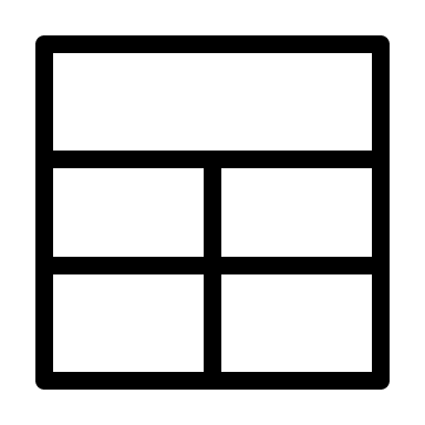 Grid Layout (Thin Line) Free Open-Source SVG Icon (Unicons Thin Line)