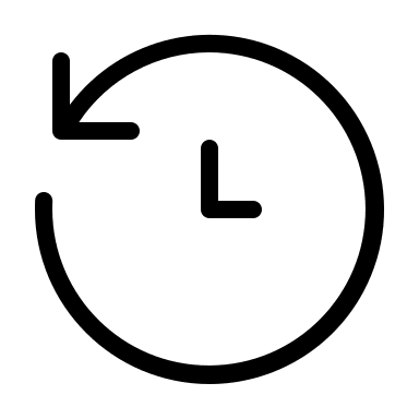 History Record (Thin Line) Free Open-Source SVG Icon (Unicons Thin Line)