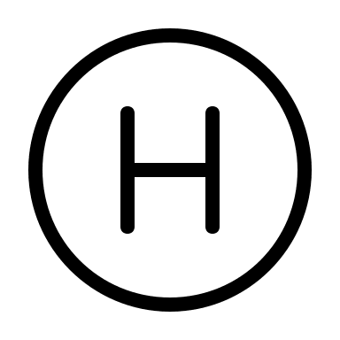 Hospital Symbol (Thin Line) Free Open-Source SVG Icon (Unicons Thin Line)