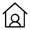 User Home (Thin Line) Free Open-Source SVG Icon