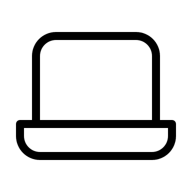 Laptop Device (Thin Line) Free Open-Source SVG Icon (Unicons Thin Line)