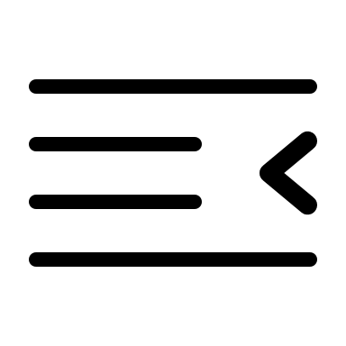 Left Indentation (Thin Line) Free Open-Source SVG Icon (Unicons Thin Line)