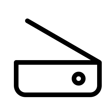 Modem Device (Thin Line) Free Open-Source SVG Icon (Unicons Thin Line)