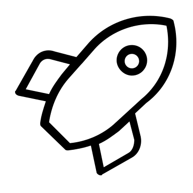 Rocket (Thin Line) Free Open-Source SVG Icon (Unicons Thin Line)