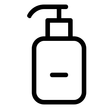 Alternative Sanitizer Bottle (Thin Line) Free Open-Source SVG Icon (Unicons Thin Line)