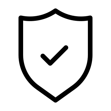 Shield with Check Mark (Thin Line) Free Open-Source SVG Icon (Unicons Thin Line)