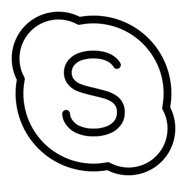 Skype Alternative Communication App (Thin Line) Free Open-Source SVG Icon (Unicons Thin Line)