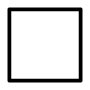 Full Square Shape (Thin Line) Free Open-Source SVG Icon (Unicons Thin Line)