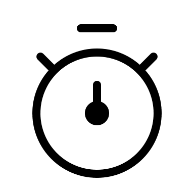 Stopwatch Timer (Thin Line) Free Open-Source SVG Icon (Unicons Thin Line)