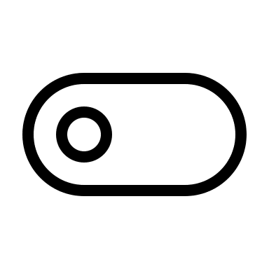 Toggle Switch Off (Thin Line) Free Open-Source SVG Icon (Unicons Thin Line)