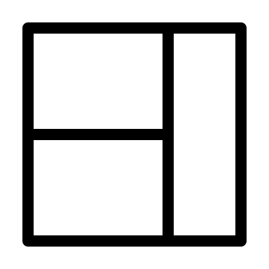 Web Grid Layout (Thin Line) Free Open-Source SVG Icon (Unicons Thin Line)