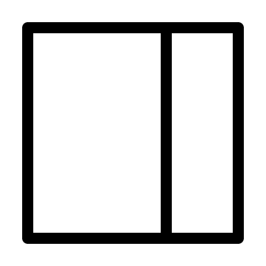 Web Section Layout (Thin Line) Free Open-Source SVG Icon (Unicons Thin Line)