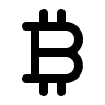 Bitcoin Currency Sign Free Open-Source SVG Icon