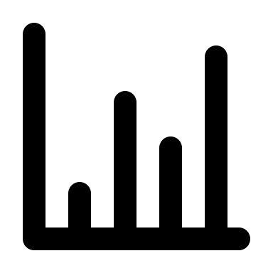 Bar Chart Representation Free Open-Source SVG Icon (Unicons)