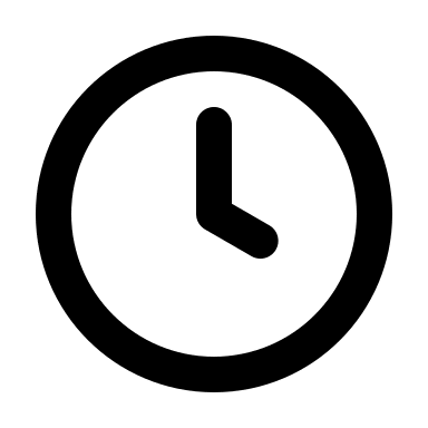 Clock (Unicons) Free Open-Source SVG Icon (Unicons)