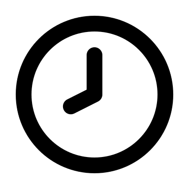 Eight O'Clock Time (Unicons) Free Open-Source SVG Icon (Unicons)