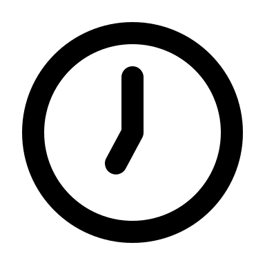 Seven O'clock Time (Unicons) Free Open-Source SVG Icon (Unicons)