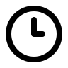 Three O'Clock Time Display Free Open-Source SVG Icon