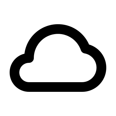 Cloud Symbol Free Open-Source SVG Icon (Unicons)