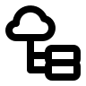 Cloud Database Structure Free Open-Source SVG Icon