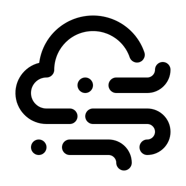 Cloud with Wind (Unicons) Free Open-Source SVG Icon (Unicons)