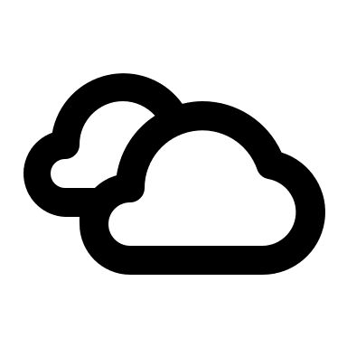 Clouds (Unicons) Free Open-Source SVG Icon (Unicons)