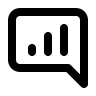 Alternative Comment Chart with Lines Free Open-Source SVG Icon