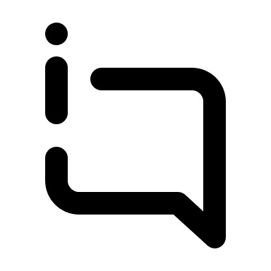 Alternative Comment Information Free Open-Source SVG Icon (Unicons)