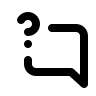 Alternate Question Comment (Unicons) Free Open-Source SVG Icon